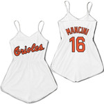 Baltimore Orioles Trey Mancini #16 MLB Mitchell Ness 1985 Cooperstown Collection Mesh White 2019 3D Designed Allover Custom Gift For Baltimore Fans