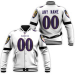 Baltimore Ravens NFL American Team White 100th Season 3D Designed Allover Custom Gift For Baltimore Fans