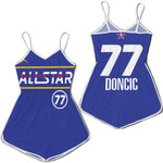 Luka Dončić #77 NBA Great Player Wizards 2021 All Star Eastern Conference Blue Jersey Style Gift For Dončić Fans