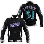 Arizona Diamondbacks Randy Johnson #51 MLB Cooperstown Collection Black 2019 3D Designed Allover Gift For Diamondbacks Fans