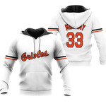 Baltimore Orioles Eddie Murray #33 MLB Mitchell Ness 1985 Cooperstown Collection Mesh White 2019 3D Designed Allover Custom Gift For Baltimore Fans