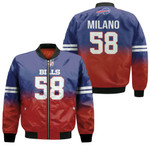 Buffalo Bills Matt Milano #58 Great Player NFL American Football Team Royal Color Crash 3D Designed Allover Gift For Bills Fans