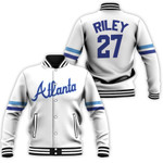 Atlanta Braves Austin Riley #27 MLB Big Tall Cooperstown Collection Mesh Wordmark 3D Designed Allover Gift For Atlanta Fans