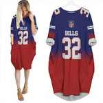 Buffalo Bills O J Simpson #32 Great Player NFL American Football Team Royal Color Crash 3D Designed Allover Gift For Bills Fans