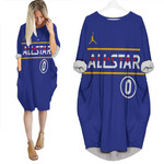 Damian Lillard #0 NBA Basketball Wizards 2021 All Star Eastern Conference Blue Jersey Style Gift For Damian Lillard Fans