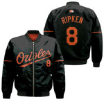 Baltimore Orioles Cal Ripken Jr #8 MLB Great Player 2020 Black 3D Designed Allover Gift For Baltimore Fans