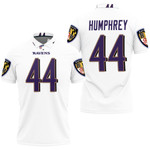 Baltimore Ravens Marlon Humphrey #44 NFL Great Player White 100th Season 3D Designed Allover Gift For Baltimore Fans