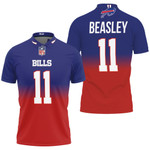 Buffalo Bills Cole Beasley #11 Great Player NFL American Football Team Royal Color Crash 3D Designed Allover Gift For Bills Fans