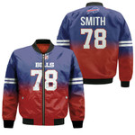 Buffalo Bills Bruce Smith #78 Great Player NFL American Football Team Royal Color Crash 3D Designed Allover Gift For Bills Fans