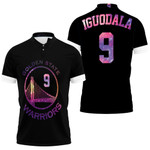 Golden State Warriors Andre Iguodala #9 NBA Great Player Iridescent Black 3D Designed Allover Gift For Warriors Fans
