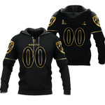 Baltimore Ravens NFL American Team Black Golden Edition Vapor 3D Designed Allover Custom Gift For Baltimore Fans