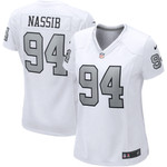 Womens Las Vegas Raiders Carl Nassib White Alternate Game Jersey Gift for Las Vegas Raiders fans