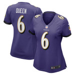 Womens Baltimore Ravens Patrick Queen Purple Game Player Jersey Gift for Baltimore Ravens fans