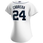 Detroit Tigers 2020 MLB Miguel Cabrera #24 Womens White Jersey