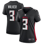 Womens Atlanta Falcons Mykal Walker Black Game Player Jersey Gift for Atlanta Falcons fans
