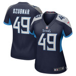 Womens Tennessee Titans Nick Dzubnar Navy Game Jersey Gift for Tennessee Titans fans