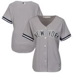 New York Yankees Majestic Womens Road Cool Base Team Jersey Gray 2019
