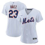 Womens New York Mets Javier Baez White Home Official Player Jersey Gift For New York Mets Fans