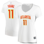 Trae Young Atlanta Hawks Womens Player Association Edition White Jersey gift for Atlanta Hawks fans