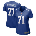Womens New York Giants Will Hernandez Royal Game Jersey Gift for New York Giants fans