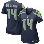 Womens Seattle Seahawks DK Metcalf College Navy Game Player Jersey Gift for Seattle Seahawks fans