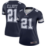 Womens Dallas Cowboys Ezekiel Elliott Navy Legend Player Jersey Gift for Dallas Cowboys fans