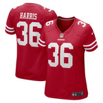 Womens San Francisco 49ers Marcell Harris Scarlet Game Jersey Gift for San Francisco 49Ers fans
