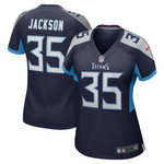 Womens Tennessee Titans Chris Jackson Navy Game Jersey Gift for Tennessee Titans fans