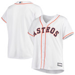 Womens Houston Astros White Plus Size Home Team Jersey Gift For Houston Astros Fans