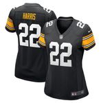Womens Pittsburgh Steelers Najee Harris Black Game Player Jersey Gift for Pittsburgh Steelers fans