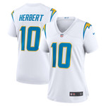 Womens Los Angeles Chargers Justin Herbert White Game Jersey Gift for Los Angeles Chargers fans