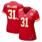 Womens Kansas City Chiefs Darrel Williams Red Game Jersey Gift for Kansas City Chiefs fans