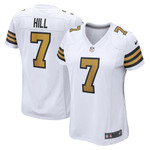 Womens New Orleans Saints Taysom Hill White Alternate Game Jersey Gift for New Orleans Saints fans