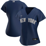 Womens New York Yankees Navy Alternate Team Wordmark Jersey Gift For New York Yankees Fans