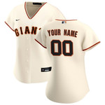 Womens San Francisco Giants Cream Home Custom Jersey Gift For San Francisco Giants Fans