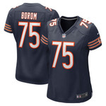 Womens Chicago Bears Larry Borom Navy Game Jersey Gift for Chicago Bears fans