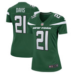 Womens New York Jets Ashtyn Davis Gotham Green Game Player Jersey Gift for New York Jets fans