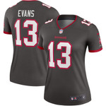 Womens Tampa Bay Buccaneers Mike Evans Pewter Alternate Legend Jersey Gift for Tampa Bay Buccaneers fans