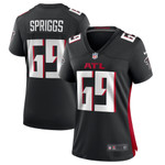 Womens Atlanta Falcons Jason Spriggs Black Game Jersey Gift for Atlanta Falcons fans