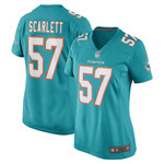 Womens Miami Dolphins Brennan Scarlett Aqua Game Jersey Gift for Miami Dolphins fans