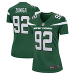Womens New York Jets Jabari Zuniga Gotham Green Game Jersey Gift for New York Jets fans