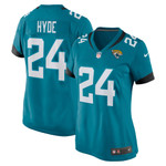 Womens Jacksonville Jaguars Carlos Hyde Teal Game Jersey Gift for Jacksonville Jaguars fans