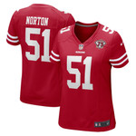 Womens San Francisco 49ers Ken Norton Scarlet 75th Anniversary Retired Player Game Jersey Gift for San Francisco 49Ers fans
