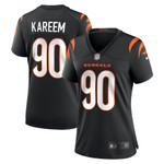 Womens Cincinnati Bengals Khalid Kareem Black Game Jersey Gift for Cincinnati Bengals fans