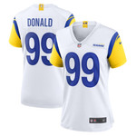 Womens Los Angeles Rams Aaron Donald White Alternate Game Jersey Gift for Los Angeles Rams fans