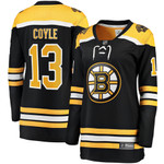 Womens Boston Bruins Charlie Coyle Black Home Player Jersey gift for Boston Bruins fans