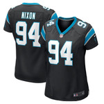 Womens Carolina Panthers Daviyon Nixon Black Game Jersey Gift for Carolina Panthers fans