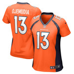 Womens Denver Broncos Michael Ojemudia Orange Game Jersey Gift for Denver Broncos fans