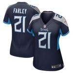 Womens Tennessee Titans Matthias Farley Navy Game Jersey Gift for Tennessee Titans fans