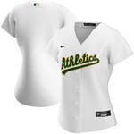 Womens Oakland Athletics White Home Team Jersey Gift For Oakland Athletics Fans